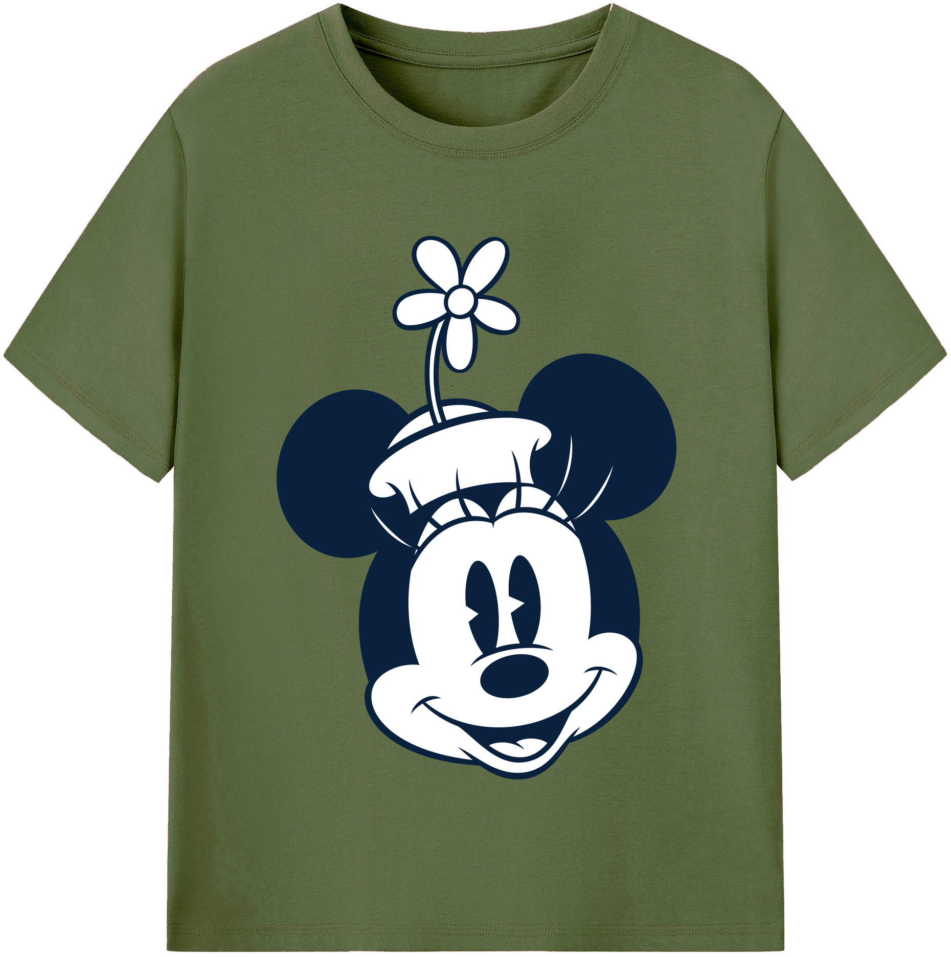 （画像用） ミッキーマウス Mickey Mouse 綿100％半袖Tシャツ（フロントプリント）